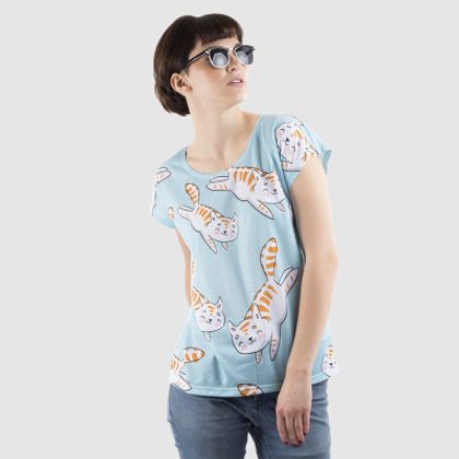 Dam T-shirt lös passform