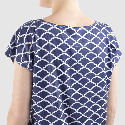 personalised womens pyjama top