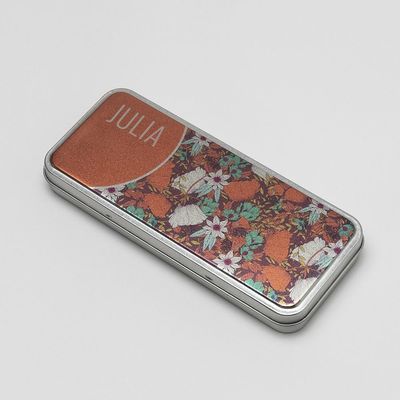 personalised pencil case tin