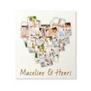 heart collage canvas