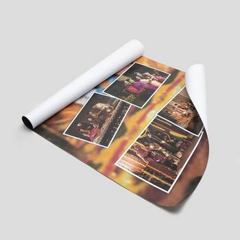 papel de regalo con fotos impresas