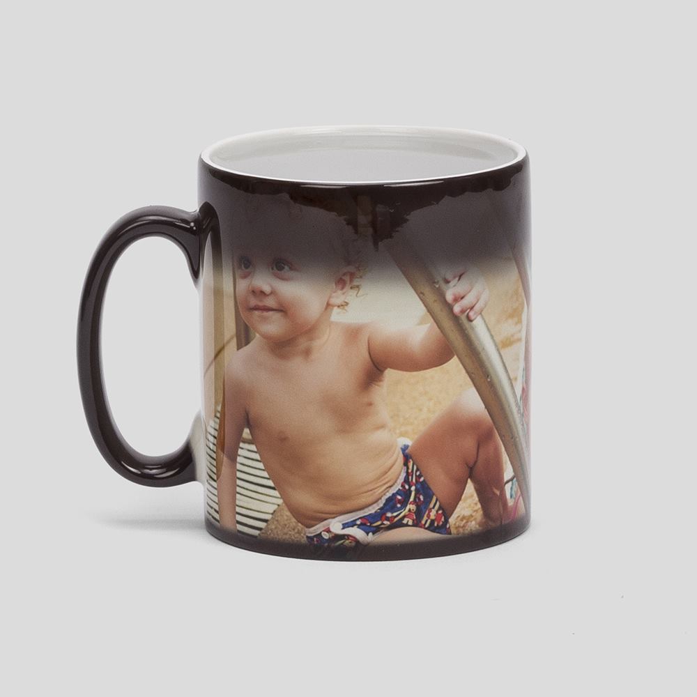 personalised heat change mug