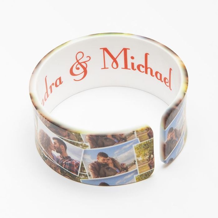 personalised photo bracelet up close