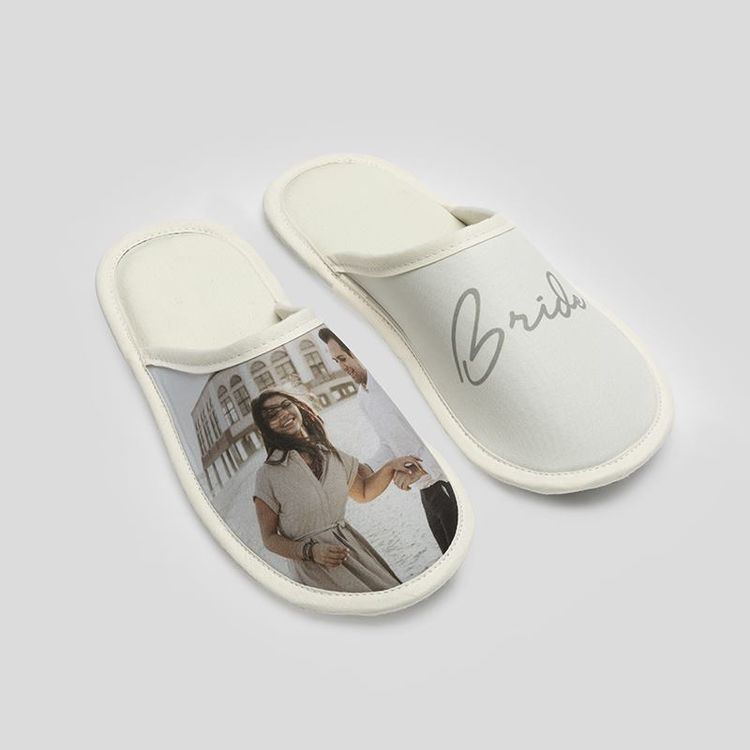 personalised wedding slippers