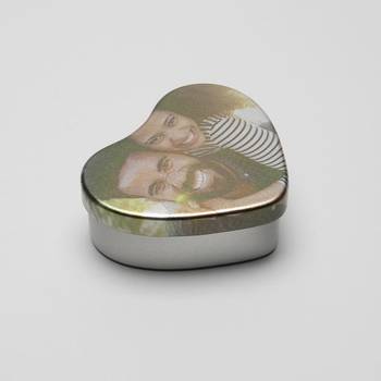 personalized heart shaped tin