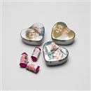 Valentines tin Box heart shape
