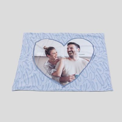 Customized heart blanket