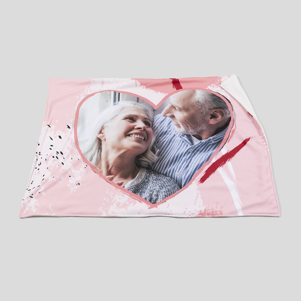 personalised heart blanket