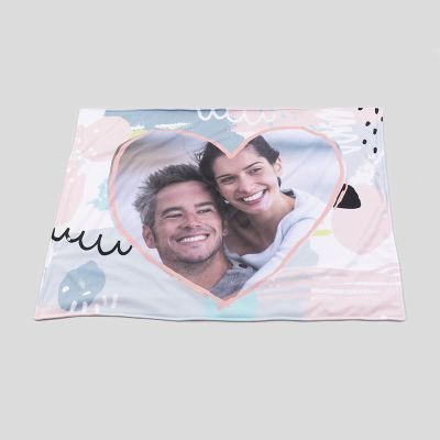 personalised love infusion heart blanket