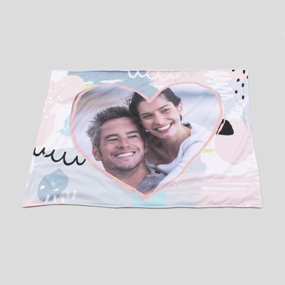 personalized love infusion heart blanket