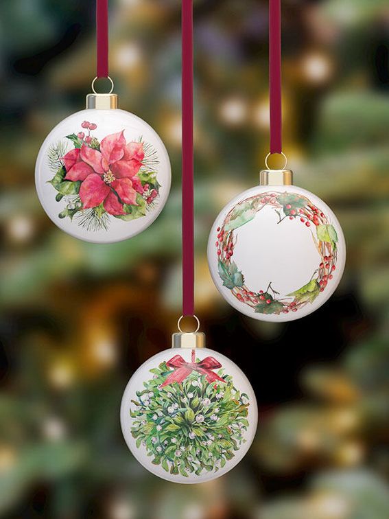 ボーンチャイナ オリジナルクリスマスボール