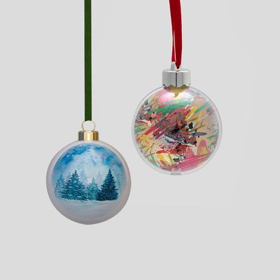 Personalised Photo Christmas Baubles