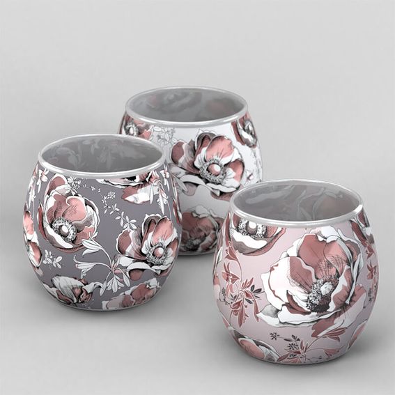 Set of Candle Holders customised with your design