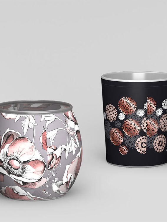 キャンドルホルダー 印刷面のつなぎ目