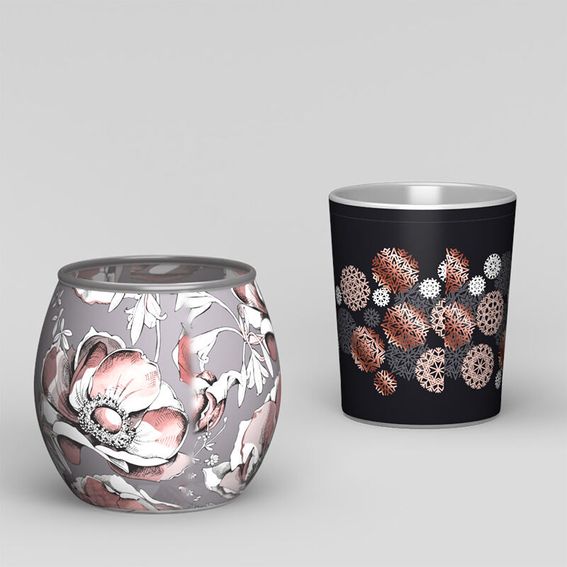 tealight holders with seam