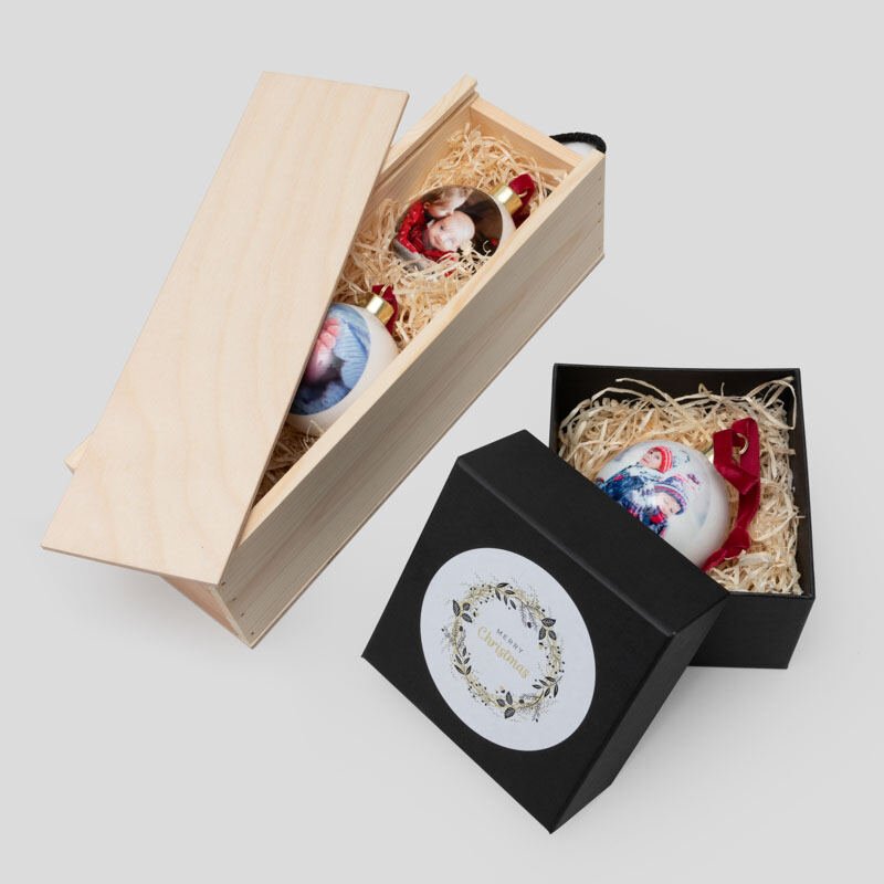 bauble wooden packaging