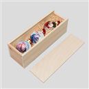 personalized Christmas ball ornaments wooden gift box