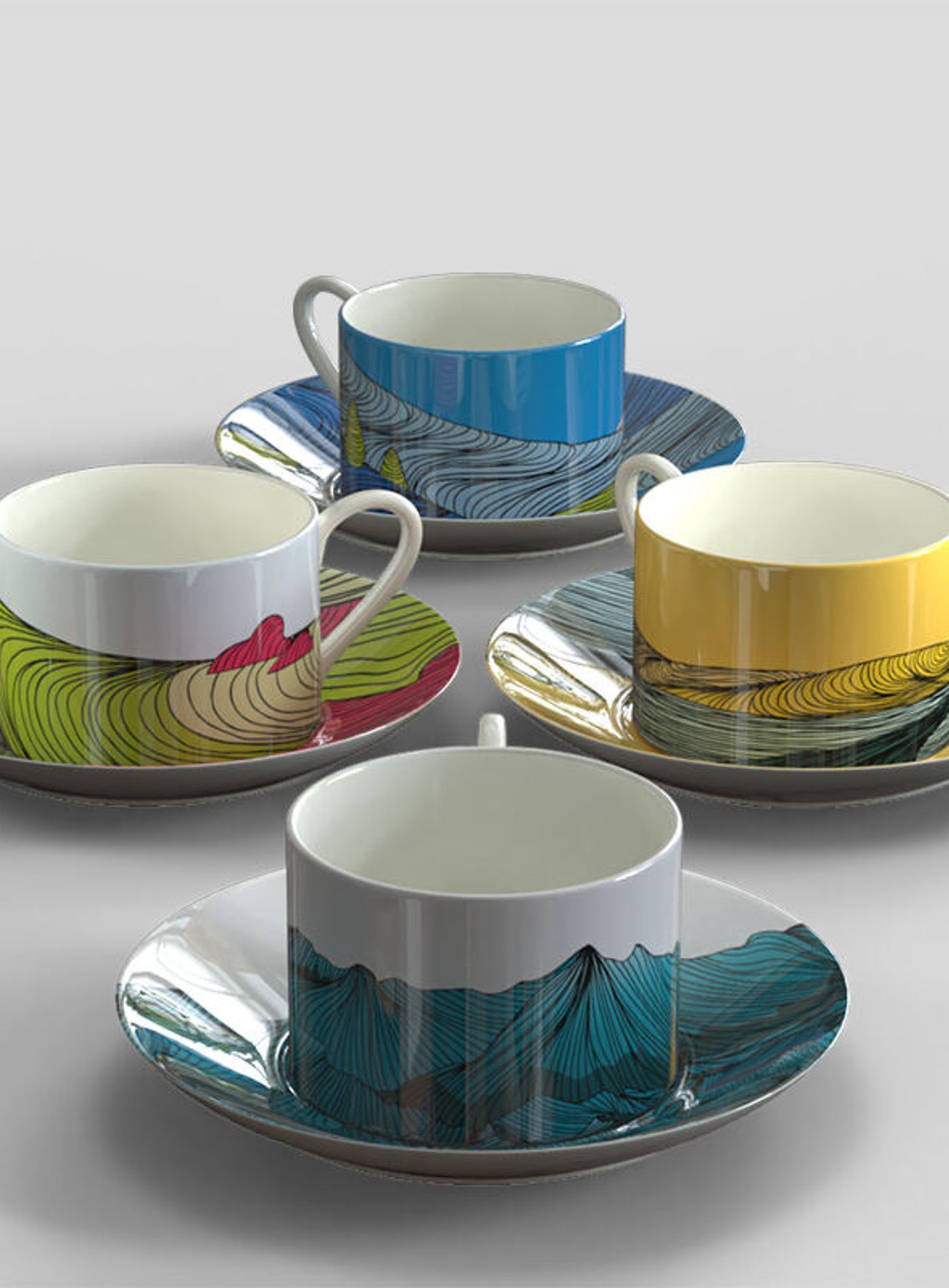 Bedruckte Tassen | Untertasse mit Tasse designen