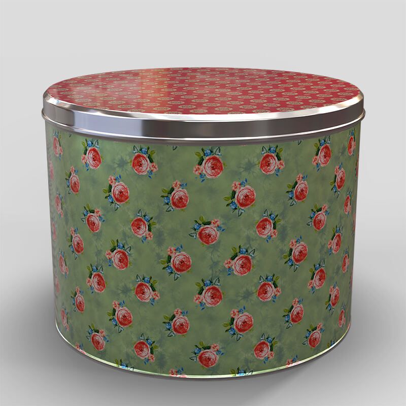 custom printed round tins with lids
