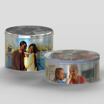 Personalised Round Storage Tin