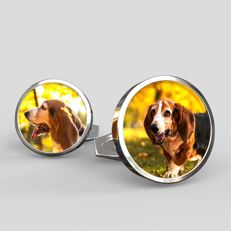 custom dog cufflinks