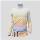 T-shirt personnalisé à col roulé avec une photo