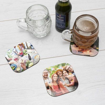 hard wood beer coasters