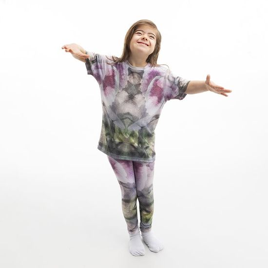 Sandy Scars Printed Girls Leggings, Gift Idea, Kids Active Wear