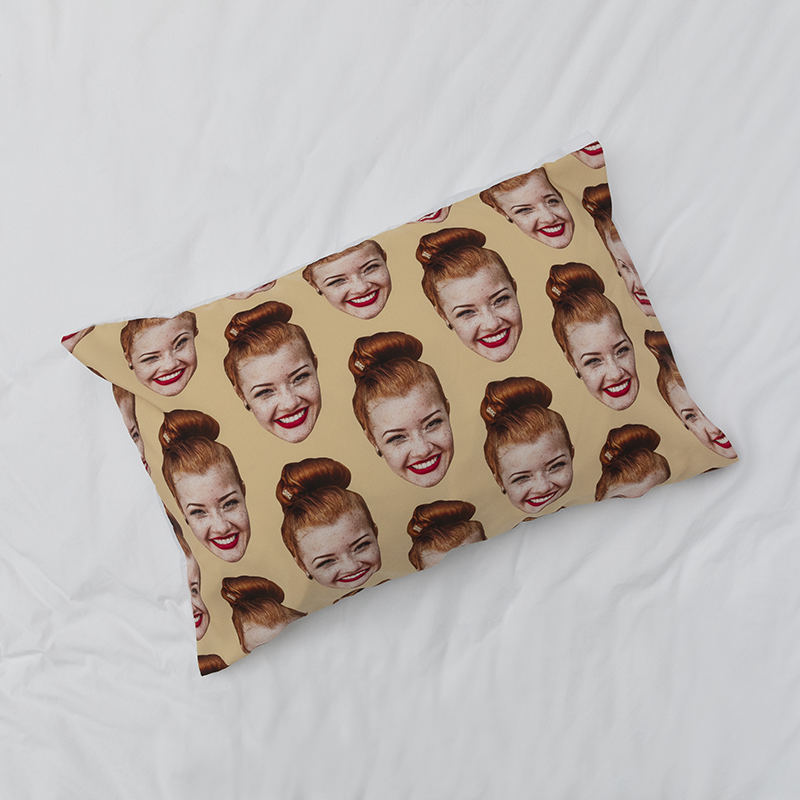 Pillowcase with my sale face on it