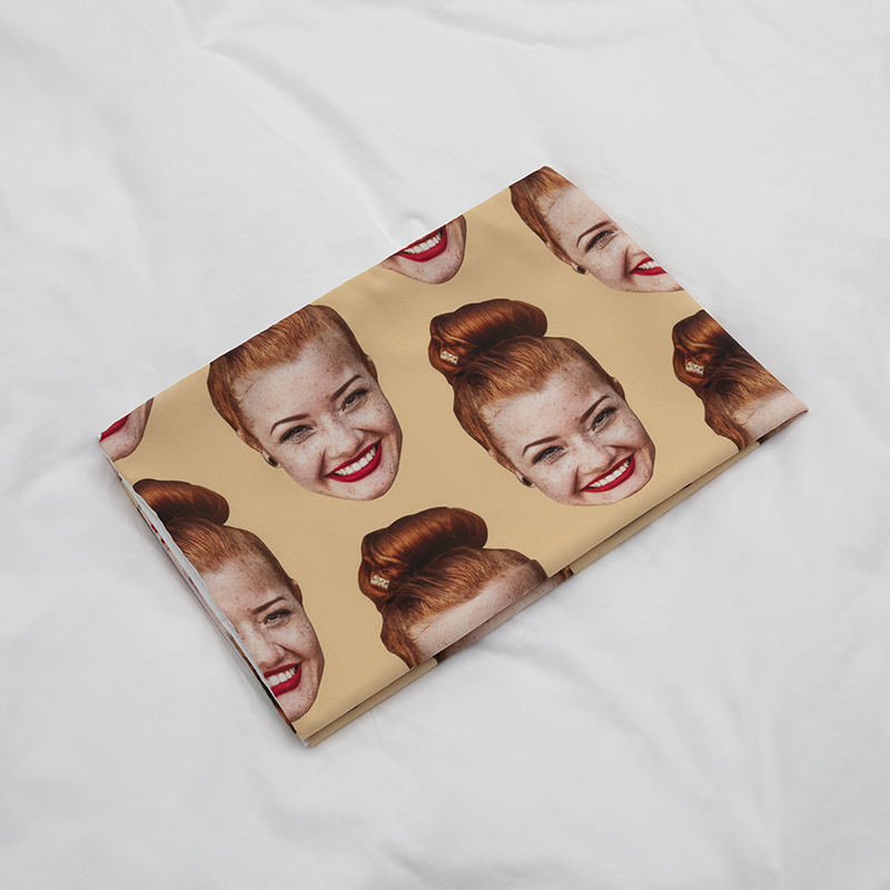 Pillowcase with 2025 face on it