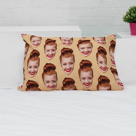 print face on pillow case