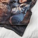 custom sherpa fleece blanket details