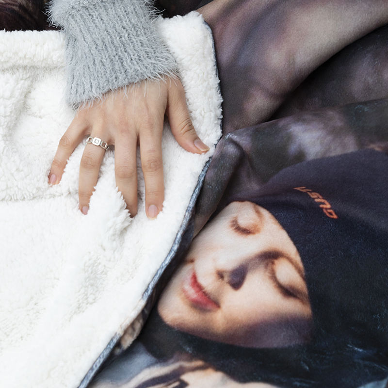 Personalized Sherpa Blanket. Custom Sherpa Photo Blanket