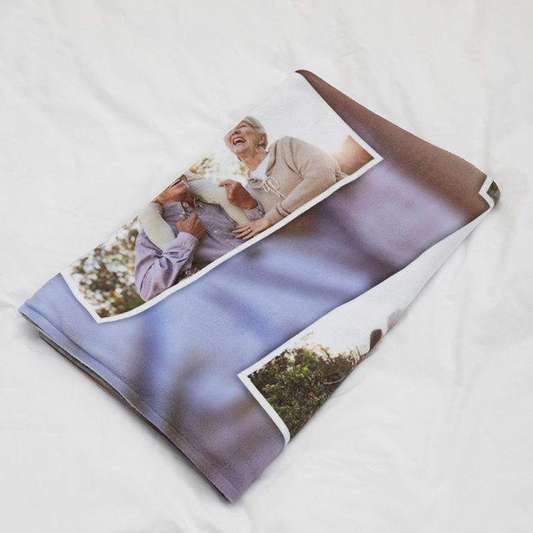 photo collage blanket to help with memory recall