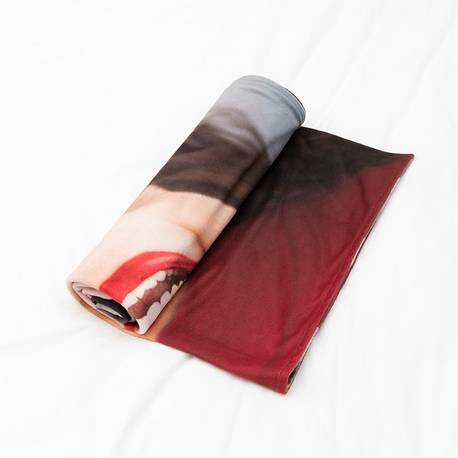 blanket with my face on it