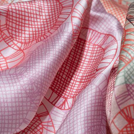 printed silk scarf real silk