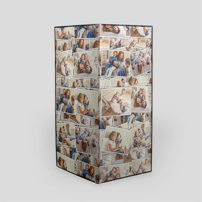 personalised collage folding screen