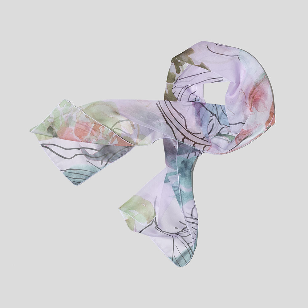 custom chiffon shawl