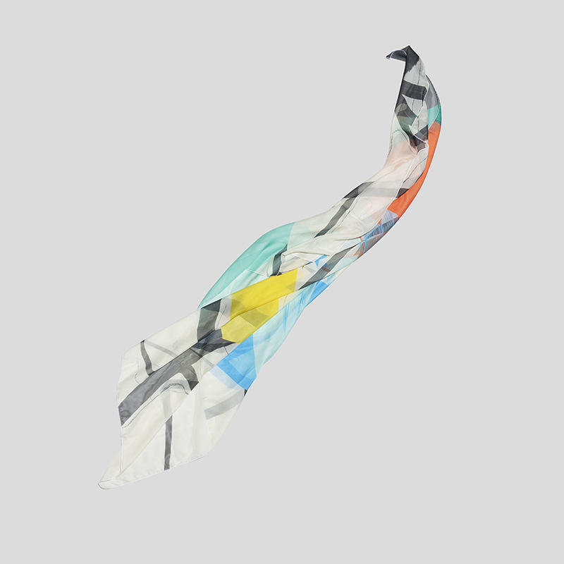 custom headscarf in abstract pattern