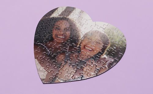 personalized heart puzzle