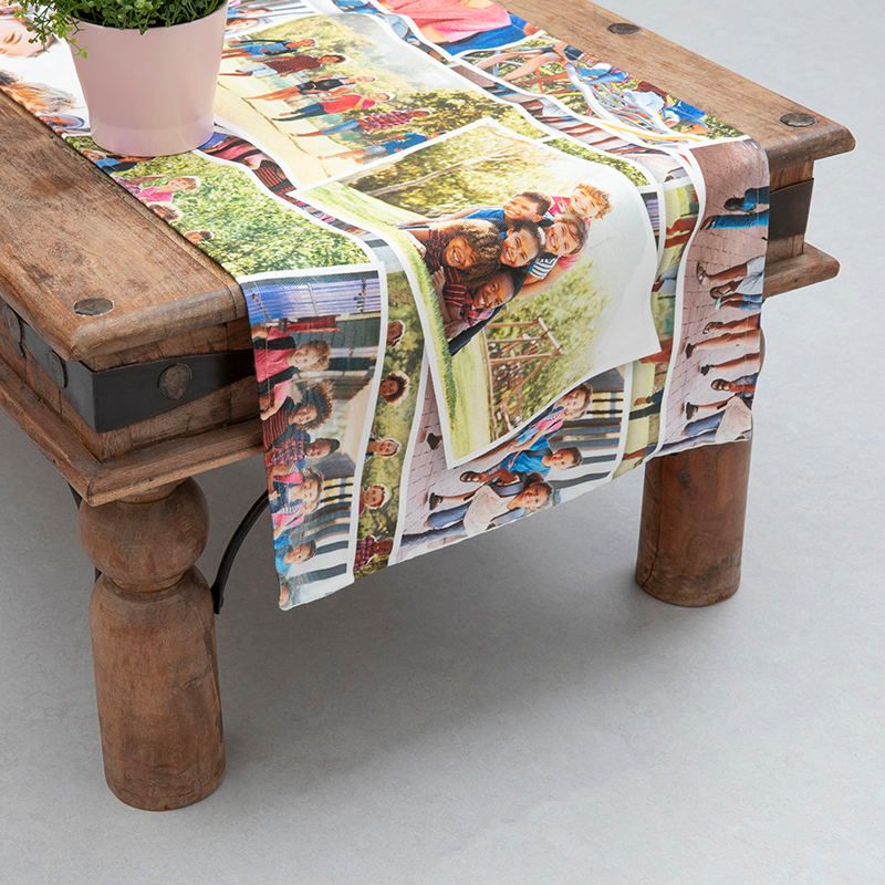 Wanapix Set De Table Enfant Personnalisé – Nappe Tissu Imperméable Avec Nom Ou Photo – 50x35 Cm Family Collage