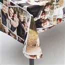 personalised photo printed table cloth