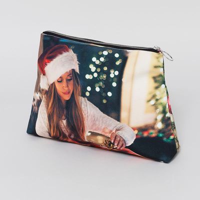 セカンドバッグ　クリスマス写真プリント