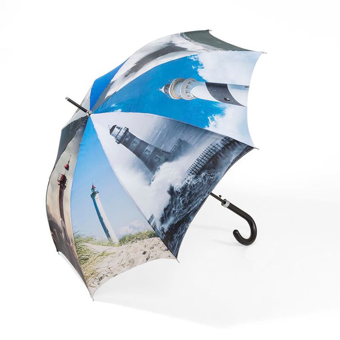custom golf umbrellas lighthouse design