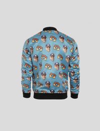 mens bomber jacket with face