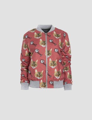 Face on A Bomber Jacket