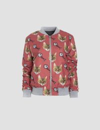 Woman's Bomber Jacket with Face