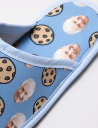 slippers with faces on them