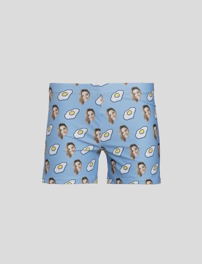 face swim trunks