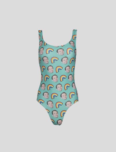 face swimsuit